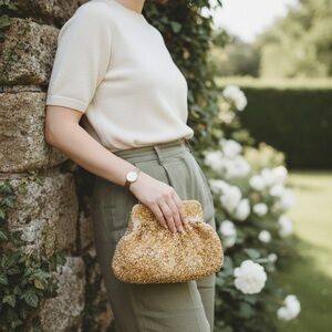 Vintage La Regale Gold Purse with Coin Purse